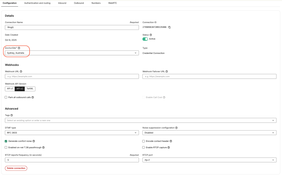 Telnyx SIP Trunk Configuration